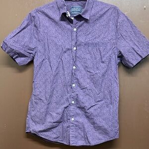 Topman Purple Patterned Button Down Shirt